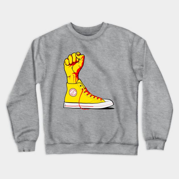 Pop Art - Sneaker Power Crewneck Sweatshirt by Vector Deluxe